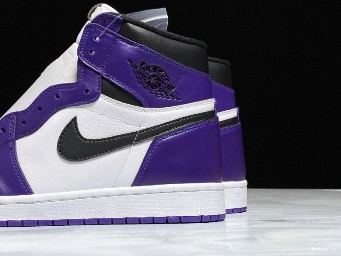 Air 1 Court White High Jordan Purple Retro 555088-500 0201